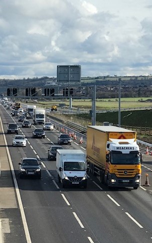 Operational safety on a motorway improvement